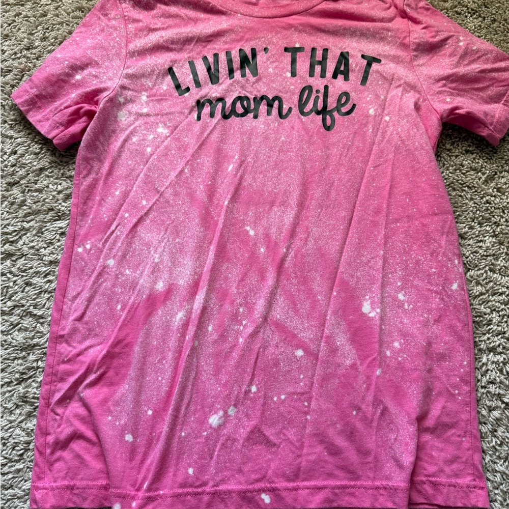 Women’s Pink Bella Canvas Mom T-shirt size medium